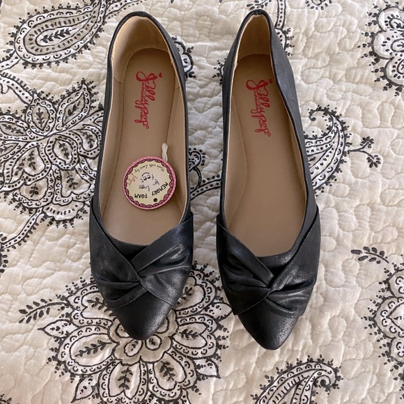Jellypop black ballet flats. NWT. Sz 7. - Picture 1 of 6
